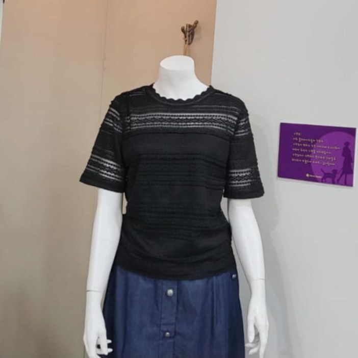 백화점 올리비아하슬러 래이스 티셔츠 OHDMTS203 16409368 114659