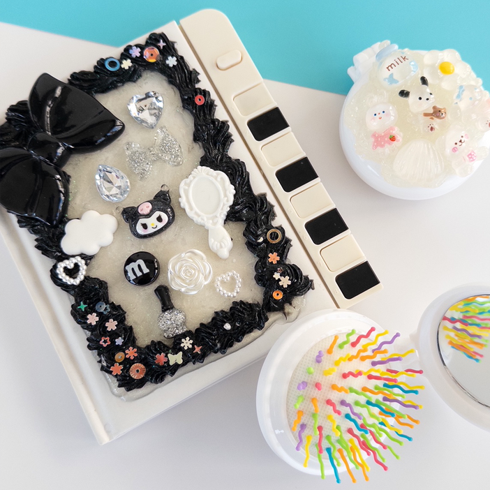 더하우스마켓 DIY 다이어리 거울빗 꾸미기 세트