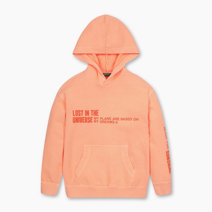 [베네통키즈(공식)] 피그먼트 후드 맨투맨_3WITC204GOR