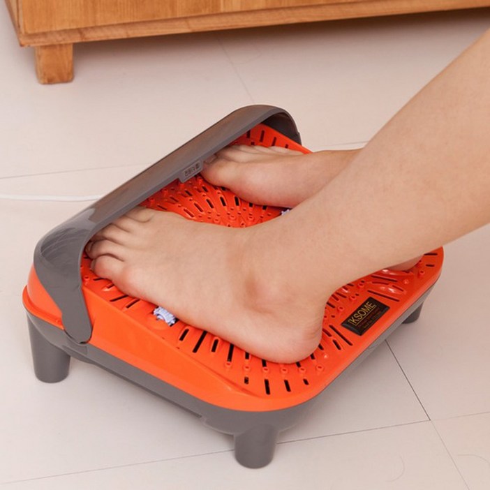 발온풍기 발히터 발온열기 발난로 선풍기겸용사계절용발선풍기회전형 지압롤러발마사지, 주황, 발냉온풍기