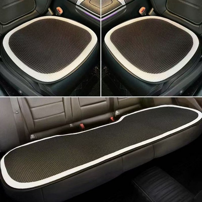 오웨테 차량용 쿨링 통풍방석 에어메쉬 시트, 블랙풀세트 시트, 1세트