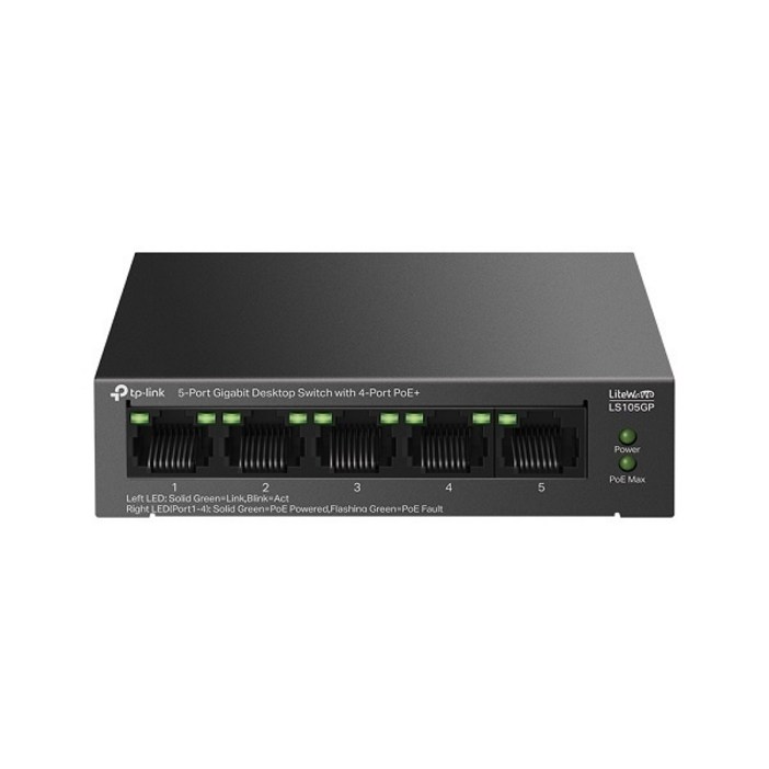 티피링크 LS105GP 4포트 POE 1포트 기가비트 65W 스위칭허브