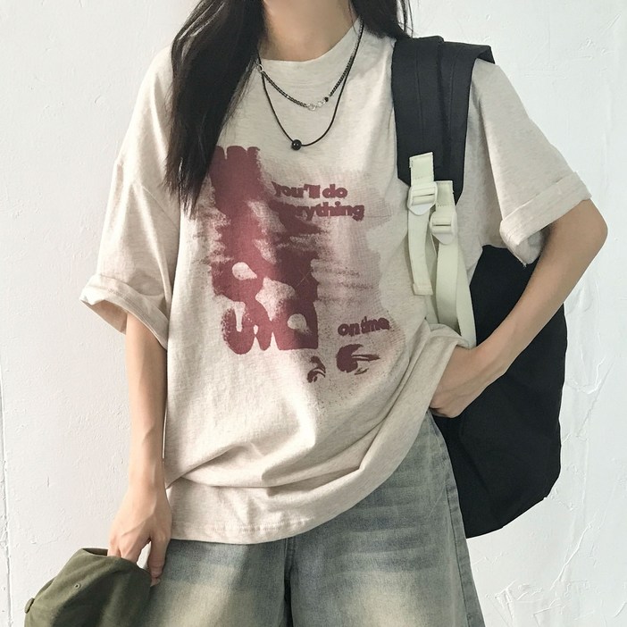 힙한빈티지 오버핏 온타임 스프레이 프린팅 나염 오버핏 반팔 티셔츠 레터링 여름반팔티 남녀공용 박스티 루즈핏 캐주얼 빈티지 힙무드 스트릿 왕오버핏 커플티 빅사이즈 힙한빈티지 오버핏 온타임 스프레이 프린팅 나염 오버핏 반팔 티셔츠 레터링 여름반팔티 남녀공용 박스티 루즈핏 캐주얼 빈티지 힙무드 스트릿 왕오버핏 커플티 빅사이즈