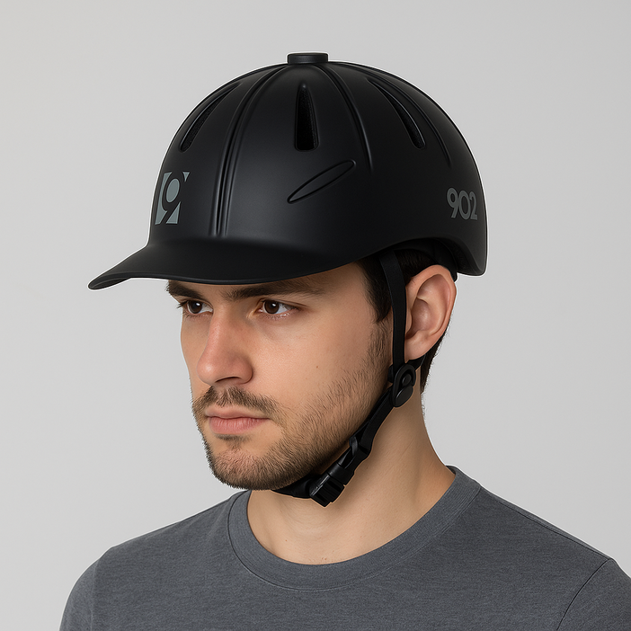 902s 나인오투헬멧 아머ARMOUR20 모자처럼 가벼운 자전거 킥보드 인라인 라이딩 어반 헬멧 AR20 CE인증유럽 통기성벤트개선, 매트블랙