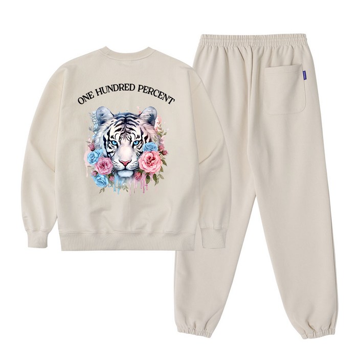 O.H.P원헌드레드퍼센트 작품을 입는다 오버핏 헤비 맨투맨조거팬츠 셋업 BEST6