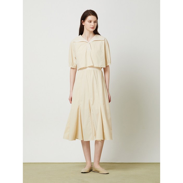 씨씨콜렉트 중계점 니트블록 레이어드 원피스 C242PSE137 여성 여름 원피스