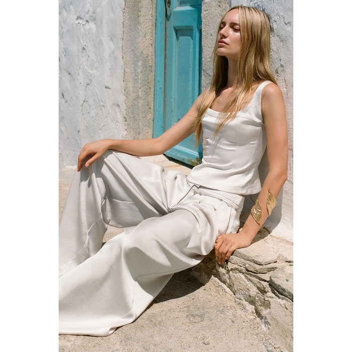 자라 새틴 뷔스티에 탑 63110