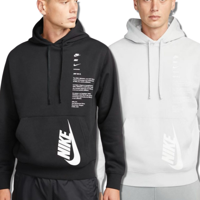 당일발송 나이키 기모 후드 티셔츠 후드티 후디 클럽 풀오버 2색 스포네틱 양말