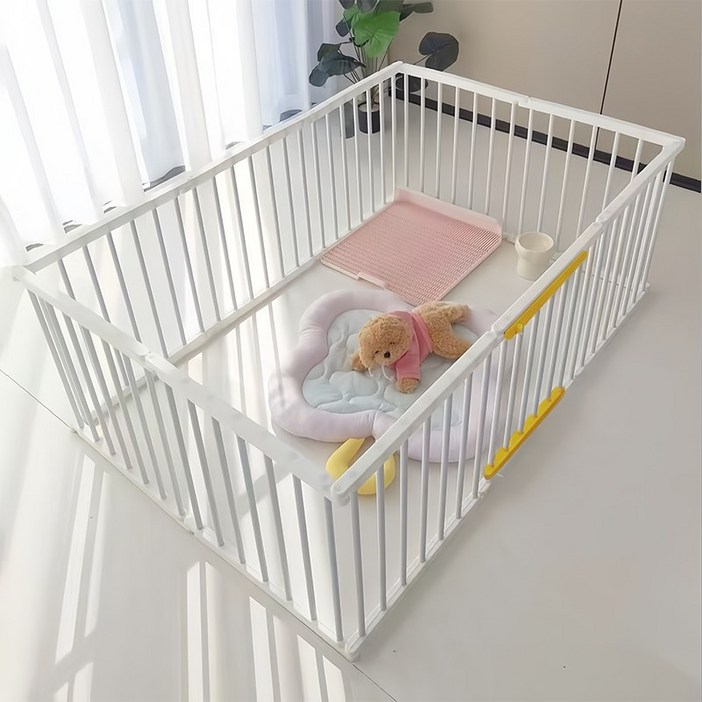 강아지 울타리 다각형 반려동물 울타리 변형 가능한 실내용 펜스