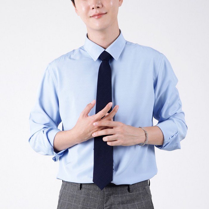 엘엑스티 남성용 구김없는 스판 반슬림 와이셔츠 엘엑스티 남성용 구김없는 스판 반슬림 와이셔츠
