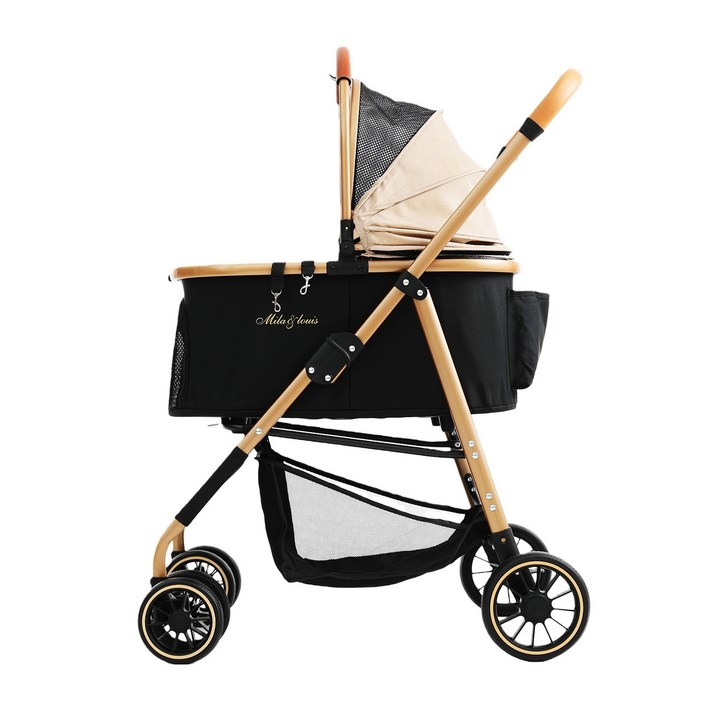MILA&LOUIS초경량 접이식 분리식 반려동물 이동 카트 강아지유모차 퀵폴딩 개모차 고양이유모차