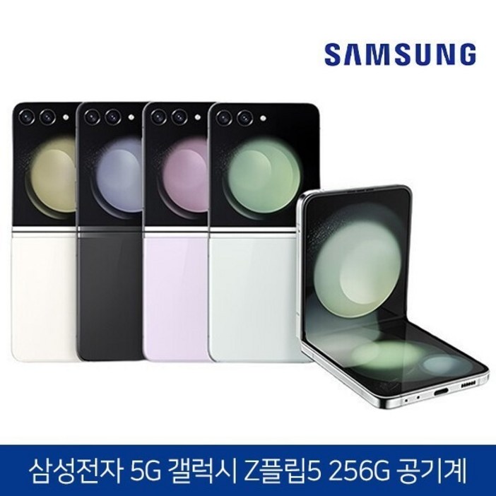 삼성 Ai 갤럭시Z 플립5 256GB 공기계 S급 구성품 단말기  유심핀  보호케이스  보호필름  12개월 무상보증, 256GB, 그라파이트