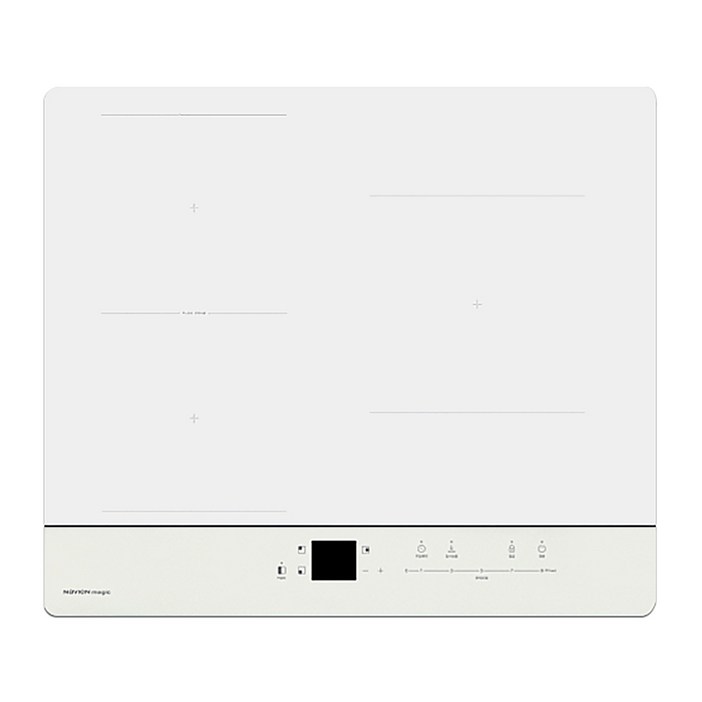 [신제품특가/전국설치가능] 나비엔매직 ALL 화이트 인덕션 3구 Super 플렉스존 560X480