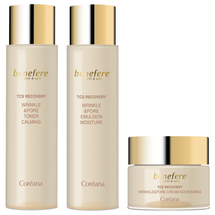 주름 모공 탄력 개선 코리아나 베네페레 링클 앤 포어 스킨로션크림 세트, 1세트