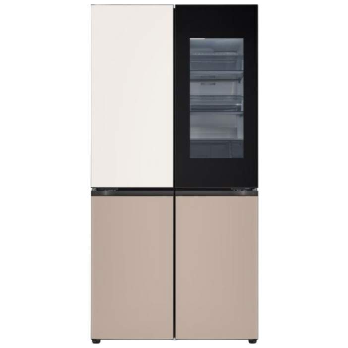 LG전자 디오스 오브제컬렉션 AI 스마트 프리스탠딩 4도어 냉장고 854L, M876GBC472