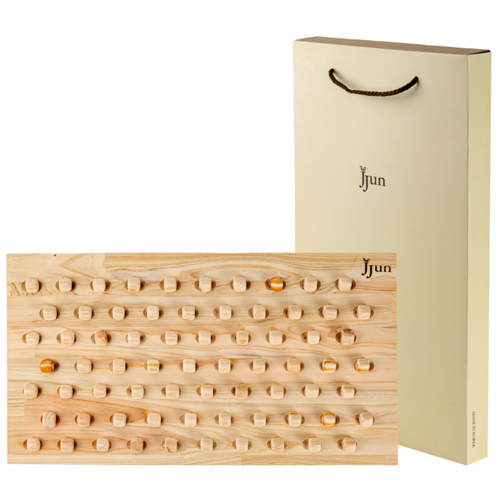 편백나무 큐브 발지압기 사각 발바닥지압 지압발판 주방 씽크대 매트 발지압판 발마사지, 1개