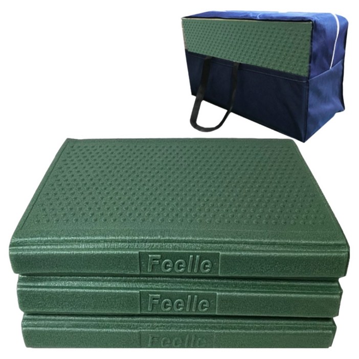 힐링캠프 두꺼운 캠핑매트 15T  가방 특중형 특대형 피크닉매트 텐트매트, A.카키