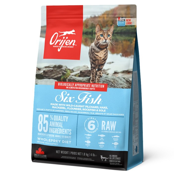 오리젠 전연령 6 피쉬 고양이 건식사료