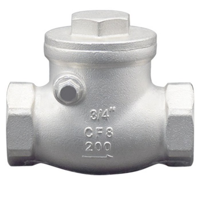 스텐 나사 스윙 체크 밸브 8A80A,SWING CHECK VALVE,배관 자재,수도 배관 부속,설비 부품,SUS304, 1개