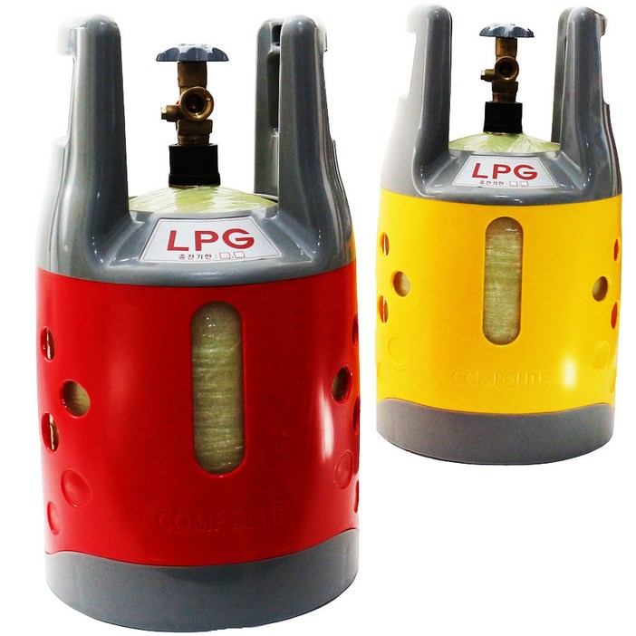 다원텍 콤포라이트 LPG 가스통 가벼운 플라스틱 휴대용 캠핑용 충전기한 2029년 5월 최신품