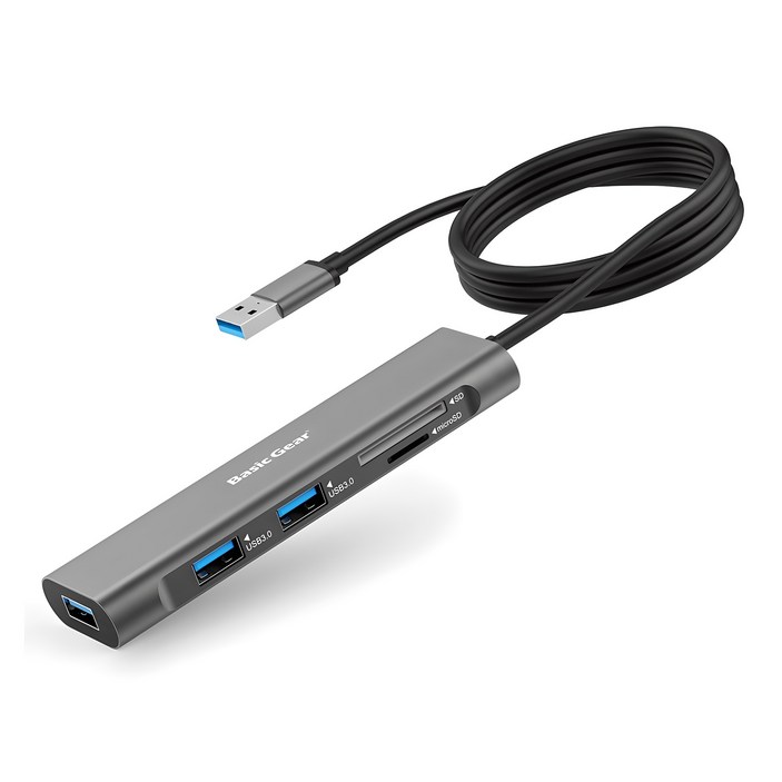 베이직기어 USB 3.0 5 in 1 멀티허브 BGUH3