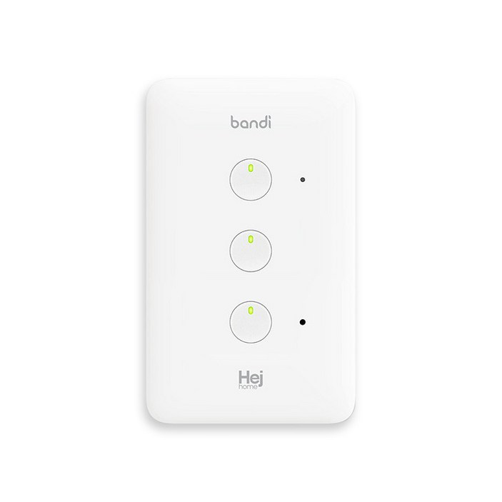 헤이홈 IoT 스마트 조명 스위치 2선식 3구 헤이홈 IoT 스마트 조명 스위치 2선식 3구