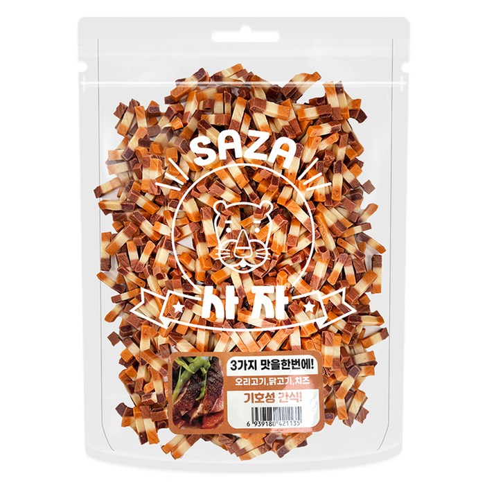 사자 강아지 쓰리콤보 훈련용 테이스트 큐브형 간식, 1개, 1kg, 혼합맛오리고기닭고기치즈
