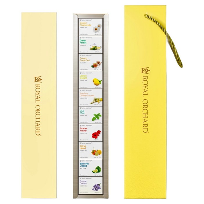 로얄오차드 버라이어티 10 차 티백 선물세트 + 쇼핑백