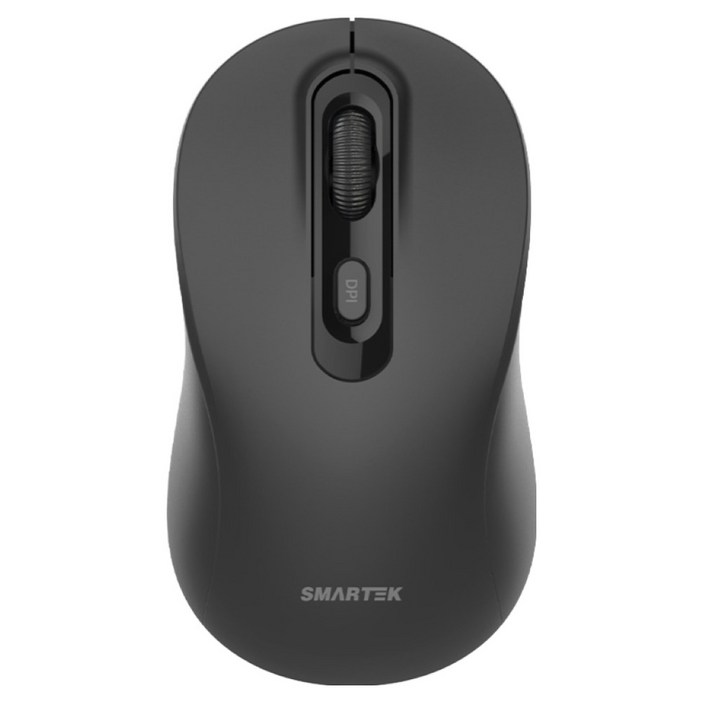 스마텍 리시버 블루투스 겸용 무소음 무선 마우스 STMBT1200, 블랙, STMBT1200