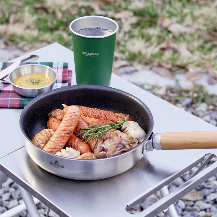 벨락 캠핑용 코팅 프라이팬 20cm fry_te_20 + 전용 가방 세트