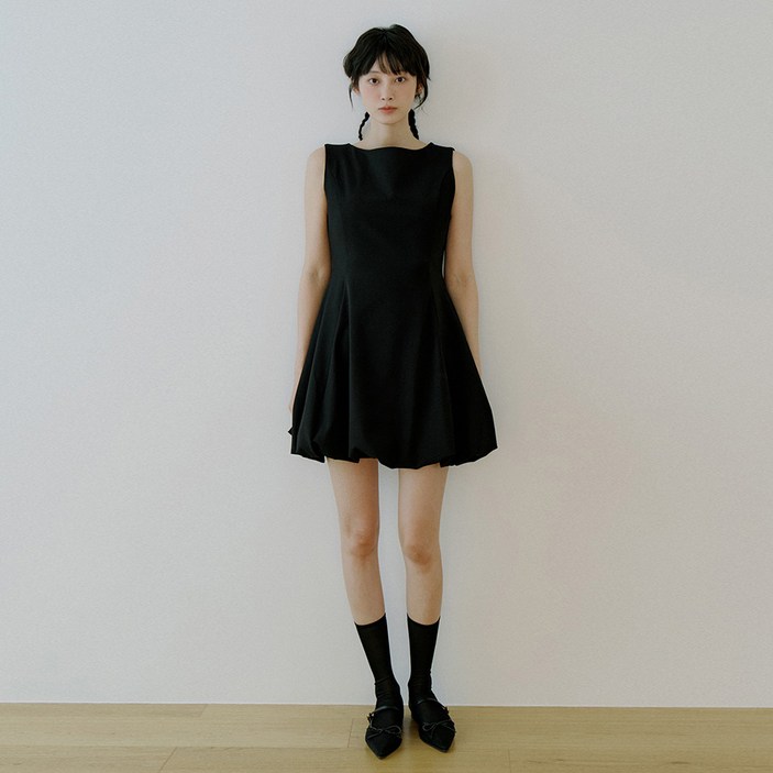 리올그 워이 슬리브리스 벌룬 미니원피스