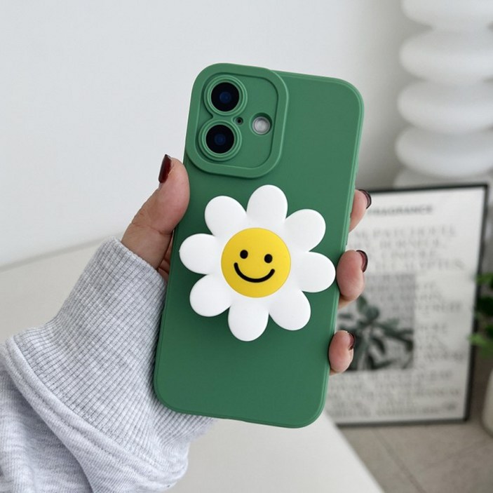 HS&D 그린 파스텔 데이지 톡 케이스