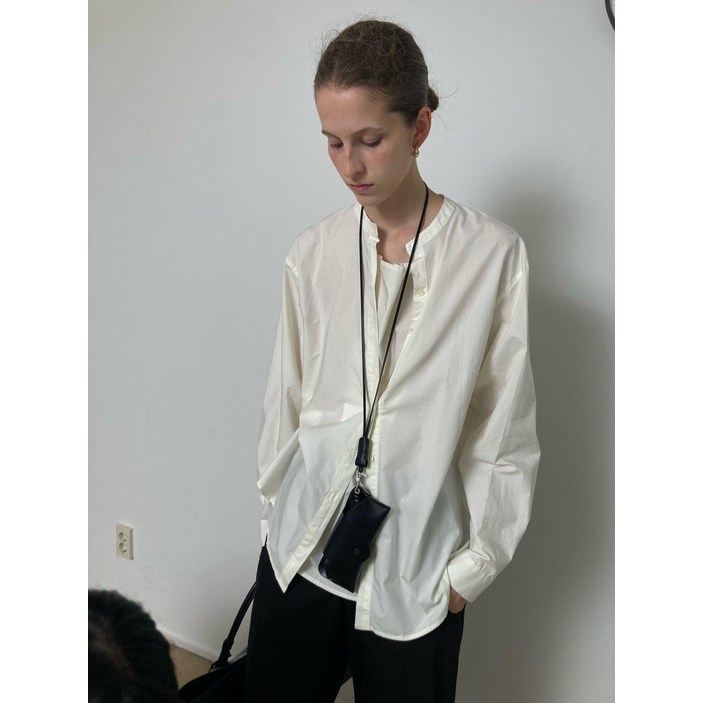 런던플랏 코튼넥 셔츠 4color 25FW