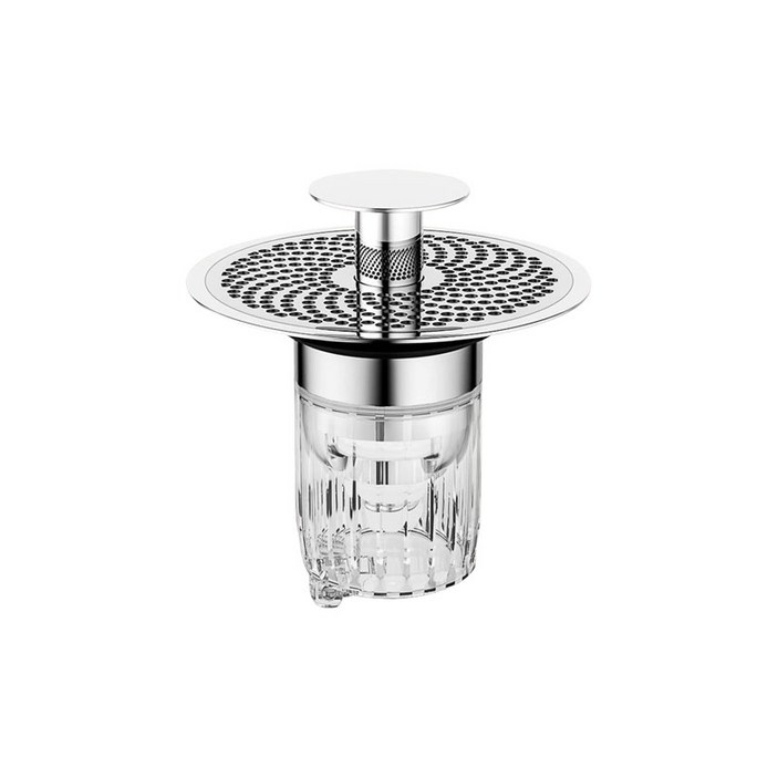 팀메이커 세면대트랩 머리카락 팝업 냄새차단 원터치 악취, 1개