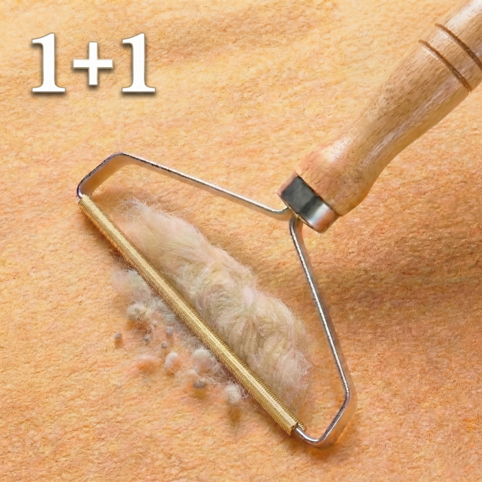 강력제거 반영구 수동 우드 보풀제거기 휴대용 먼지 니트 코트 11