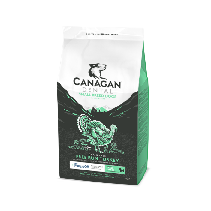 카나간 스몰브리드 덴탈 플라그오프 포 독 그레인프리 치석관리 소분포장, 1kg, 1개
