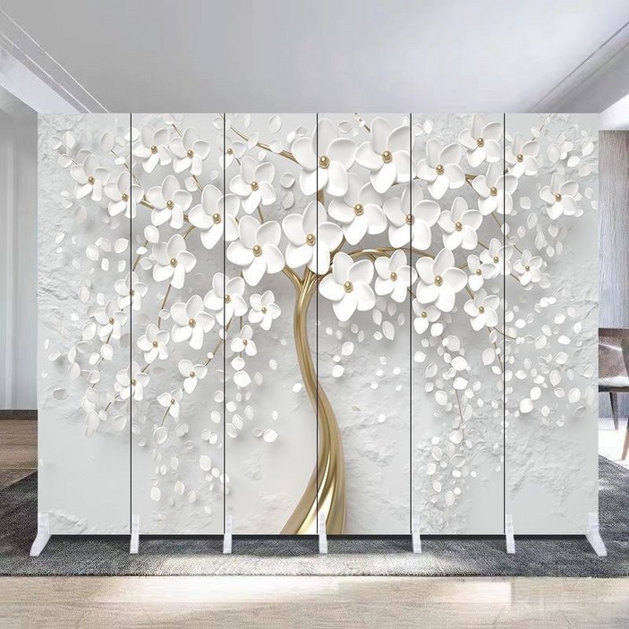 이동식 접이식 패브릭 가림막 셀프가벽 파티션 사무용 주방 거실 공간분리, R12