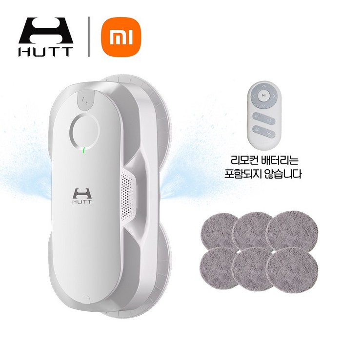 샤오미 HUTT 창문 로봇청소기 자동 분수 초강흡입력 +리필걸레세트