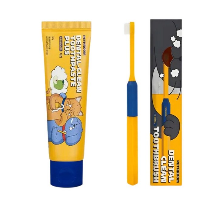 페스룸 덴탈 클린 칫솔치약세트 치약 애플향 + 페스룸 덴탈 클린 칫솔 XS, 1세트, 60g