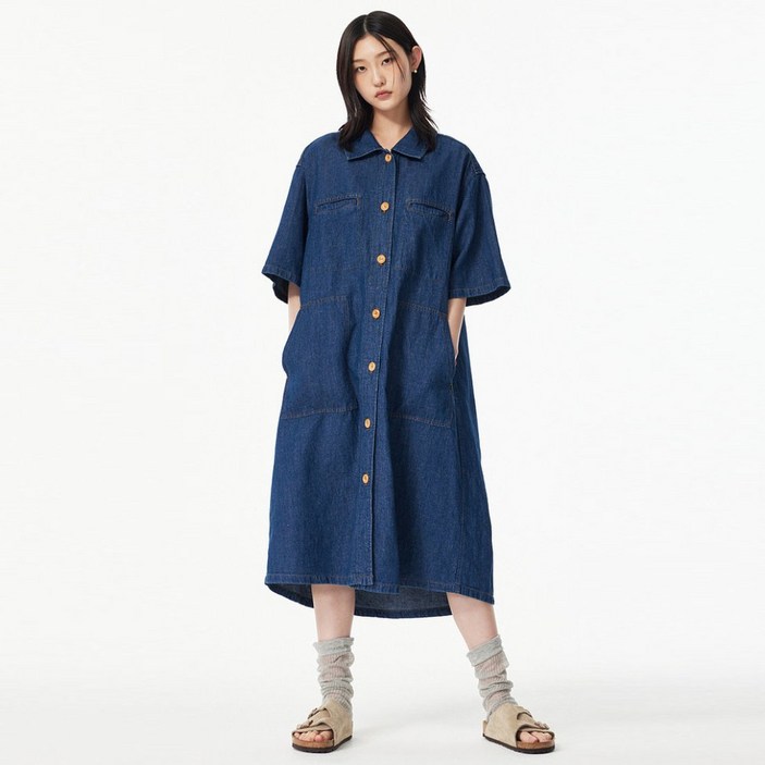 [국내백화점발송]스튜디오톰보이 여성 원피스 포켓 카라