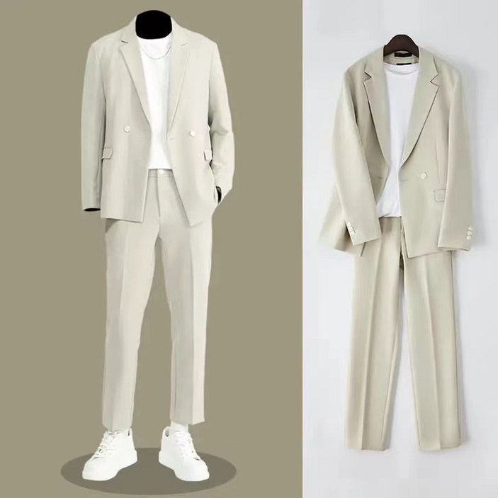 휠렉스 남성 하객룩 캐주얼 정장 상하세트 Y1239