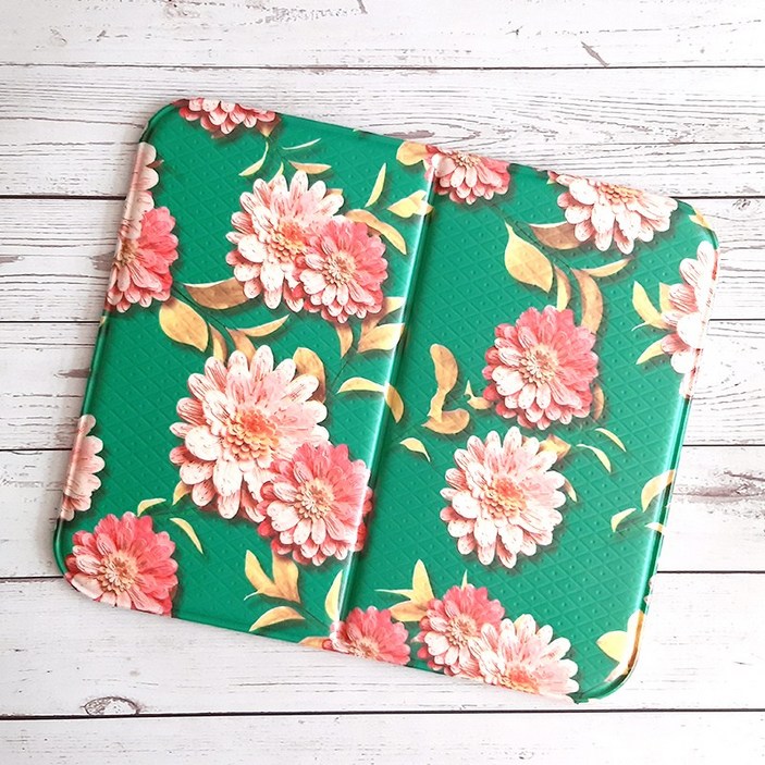 양면 3D 꽃방석 매트, 국산 접이식 캠핑 사우나 방석, 그린