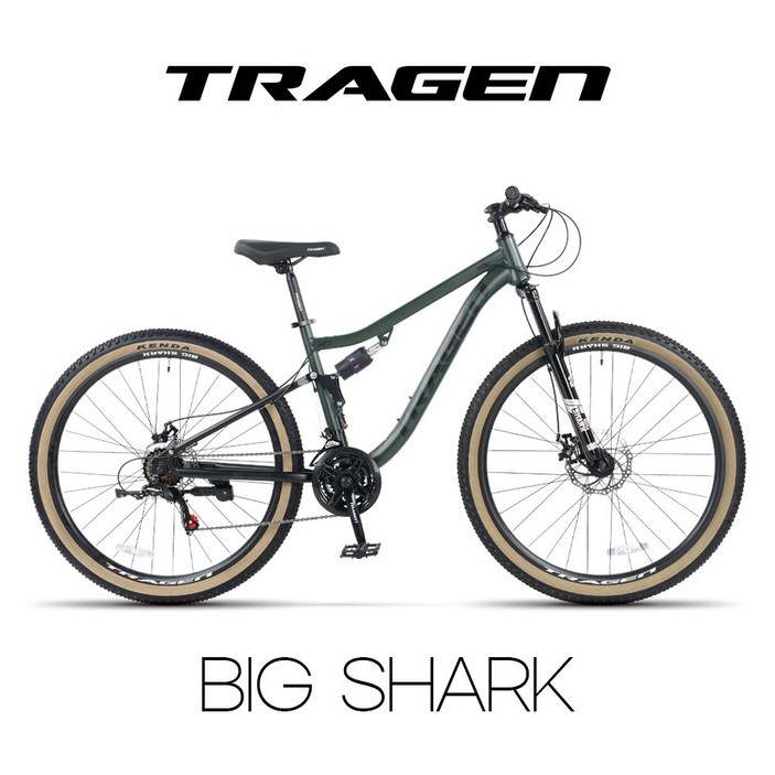 트라젠 빅샤크 29인치 풀샥 앞뒤샥 시마노21단 풀서스펜션 자전거