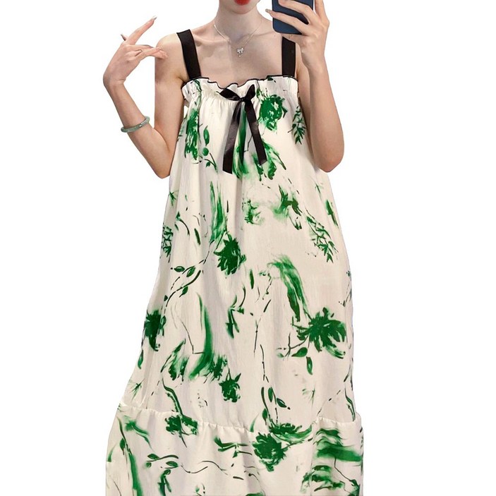 블룸 골프 샤워가운 라운딩 호텔 가운 원피스형 잠옷 파자마, 1개, 포레스트그린