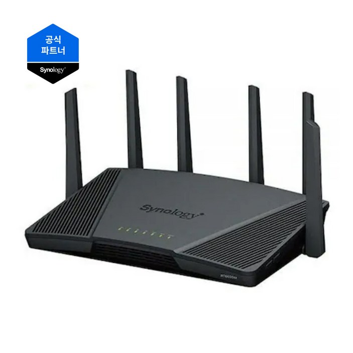 시놀로지 RT6600ax 유무선공유기 기가비트 WiFi 6 트라이밴드 VPN, 2년보증, 1개, RT6600ax