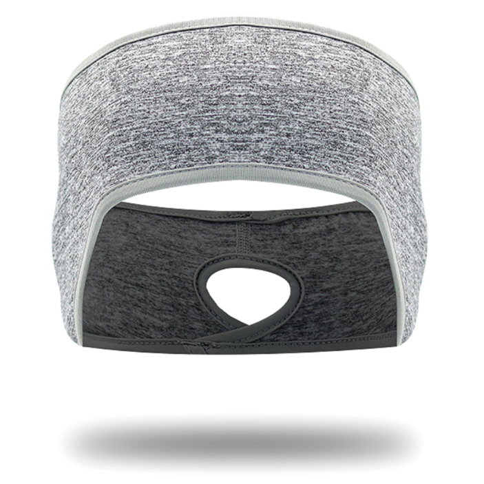 어나오리빙 스포츠 러닝 방한 헤어밴드 귀마개, 1개, 멜란지그레이