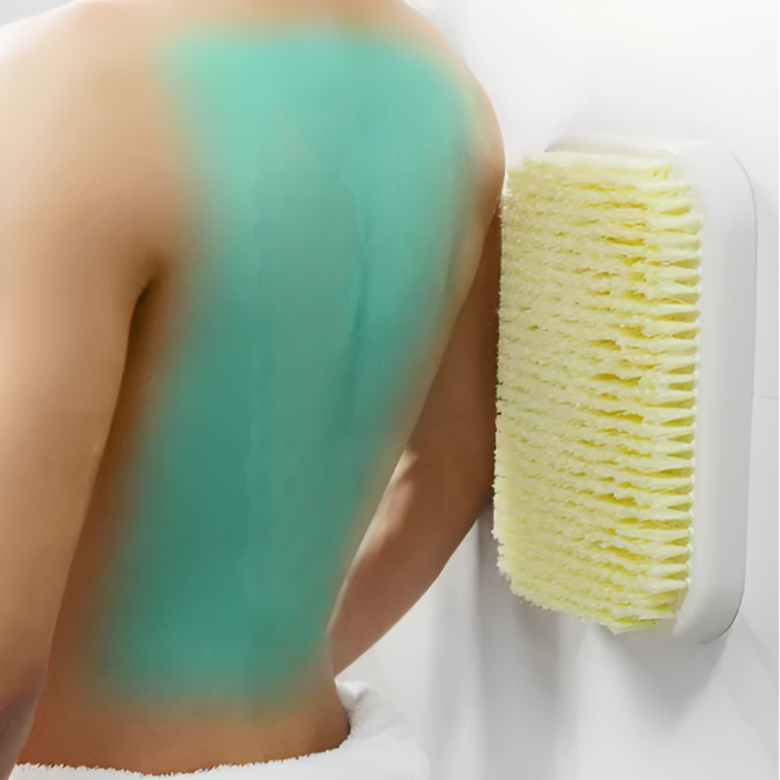 자동 등 때밀이 초간단 부착식 셀프 혼자 등밀이 매트 기계 브러쉬