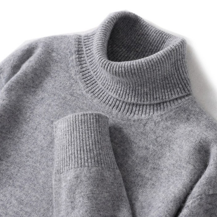 WPUY 캐시미어 100 목폴라 남자캐시미어니트 울니트 3XL 남자 니트 캐시미어 소프트 스판 터틀넥니트 스웨터