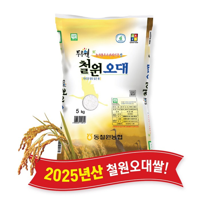 [당일도정] [동철원농협 직접운영] 2025년산 햅쌀 두루웰 철원오대