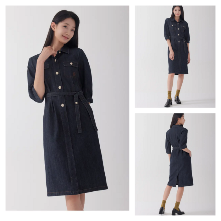 지센동래 LCOPO991 여성 피어로즈 데님 원피스 zopo9911